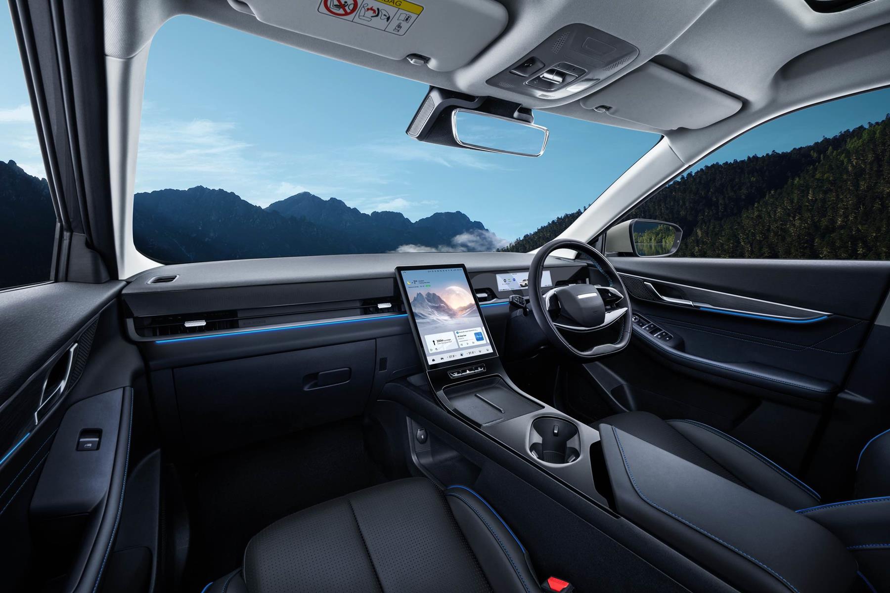 The practical cabin comes equipped with a host of luxury and convenience features.