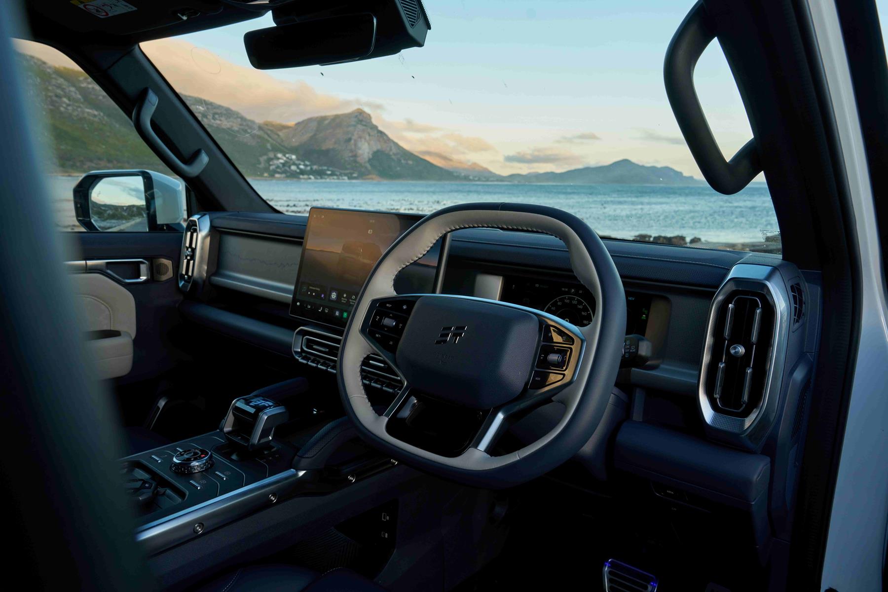 The interior is designed with premium comfort and advanced technology in mind