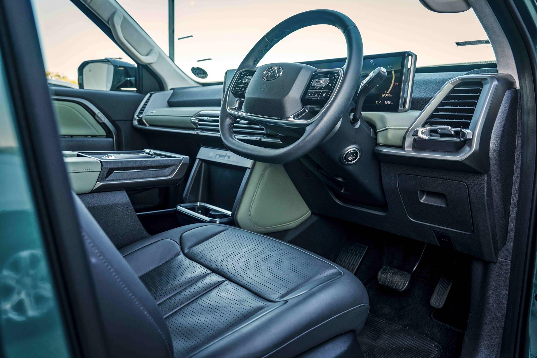 This double cab combines luxury interior features