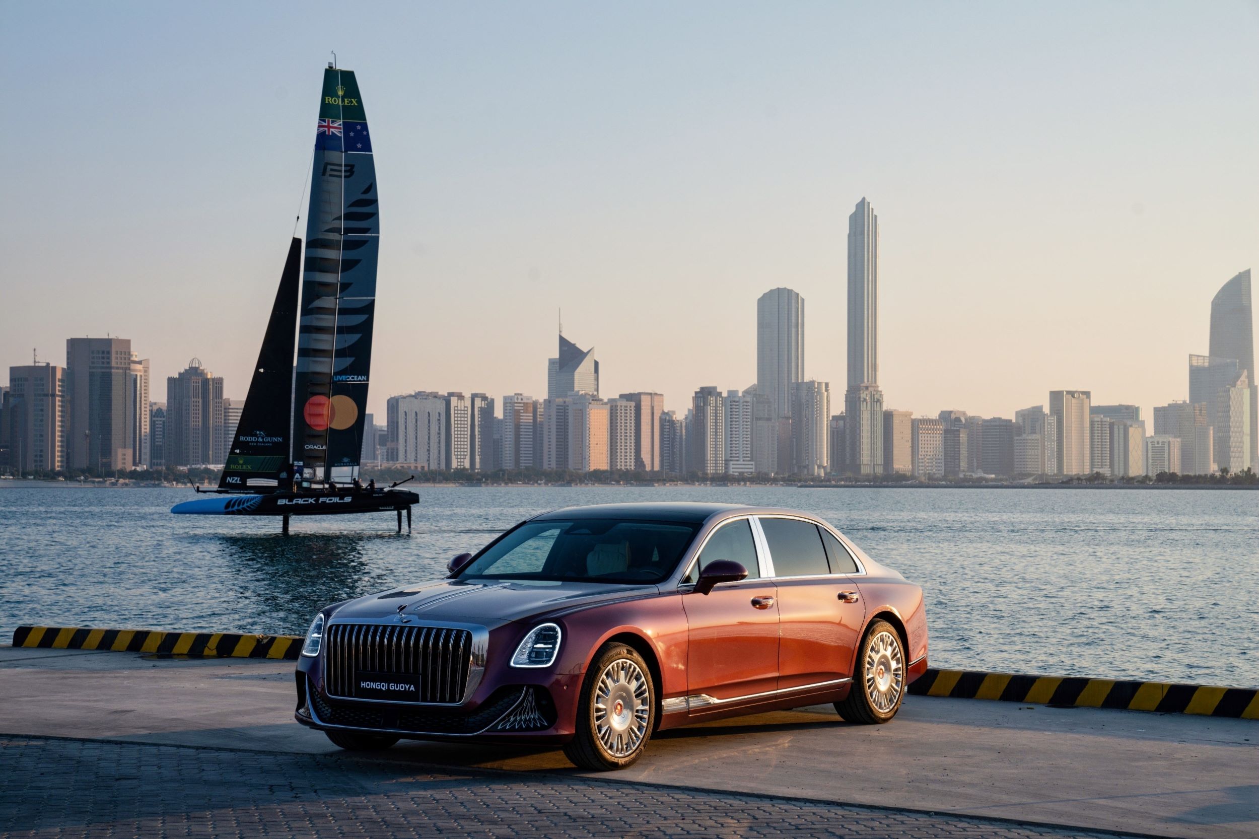 HONGQI Debuts its HONGQI GUOYA at an Exclusive Press Gala Celebrating Its Partnership with the Mubadala Abu Dhabi Sail Grand Prix Season Grand Final