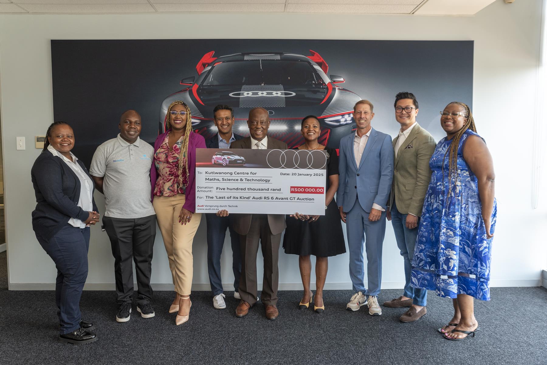 Audi South Africa donates proceeds from RS 6 Avant GT auction to worthy NPO