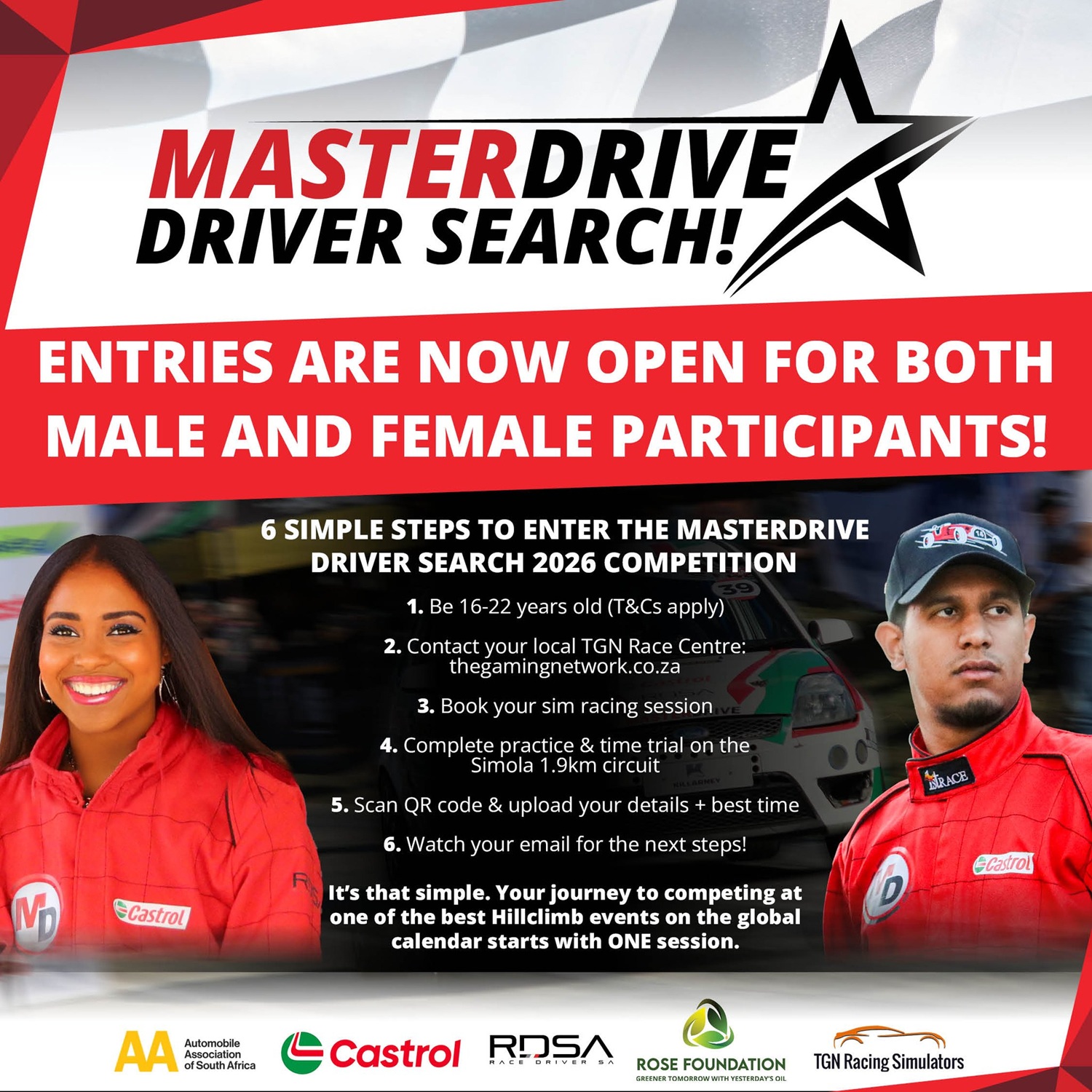 MasterDrive Driver Search Competition | Entries are now open for Young Women and Men! 