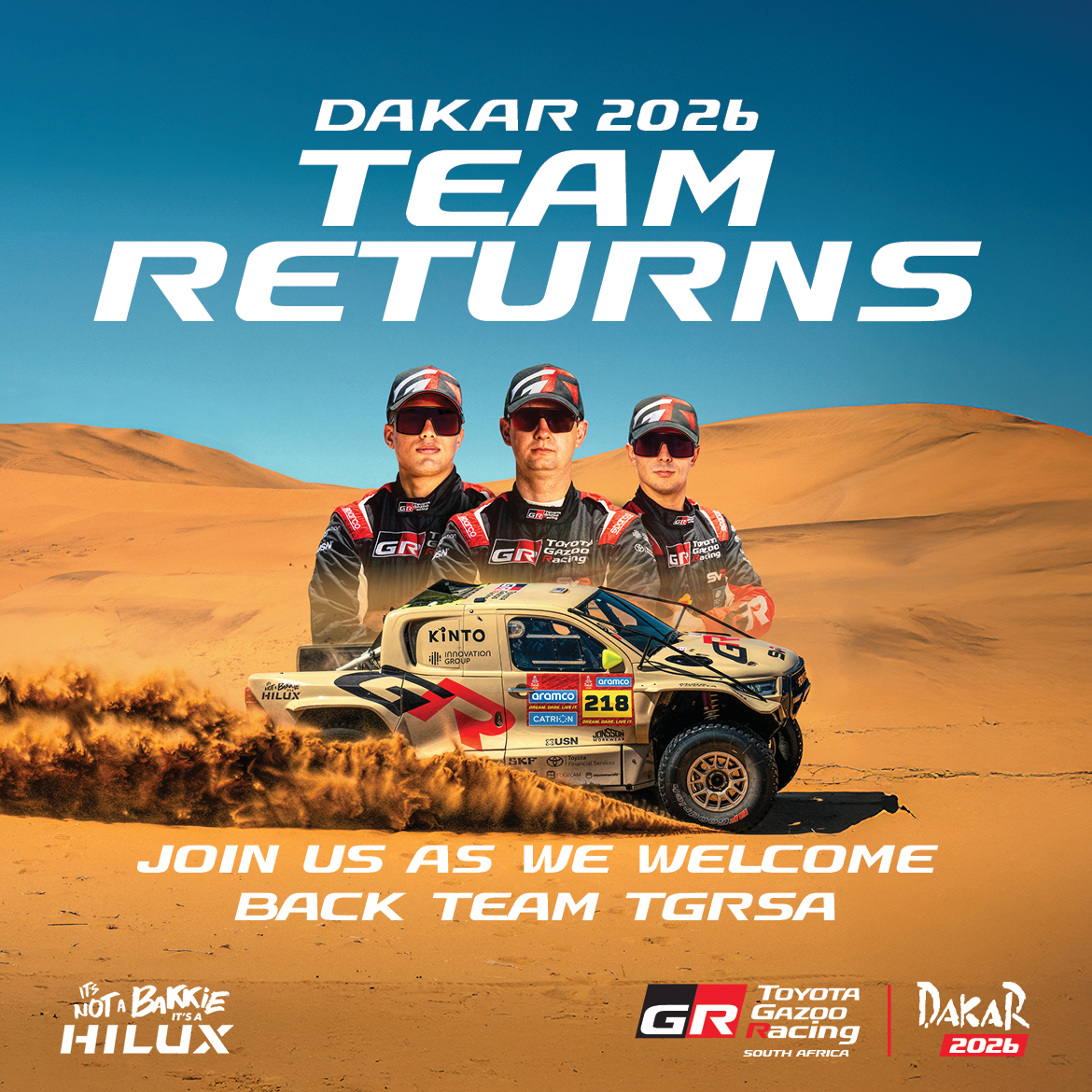 Let’s celebrate our Dakar team