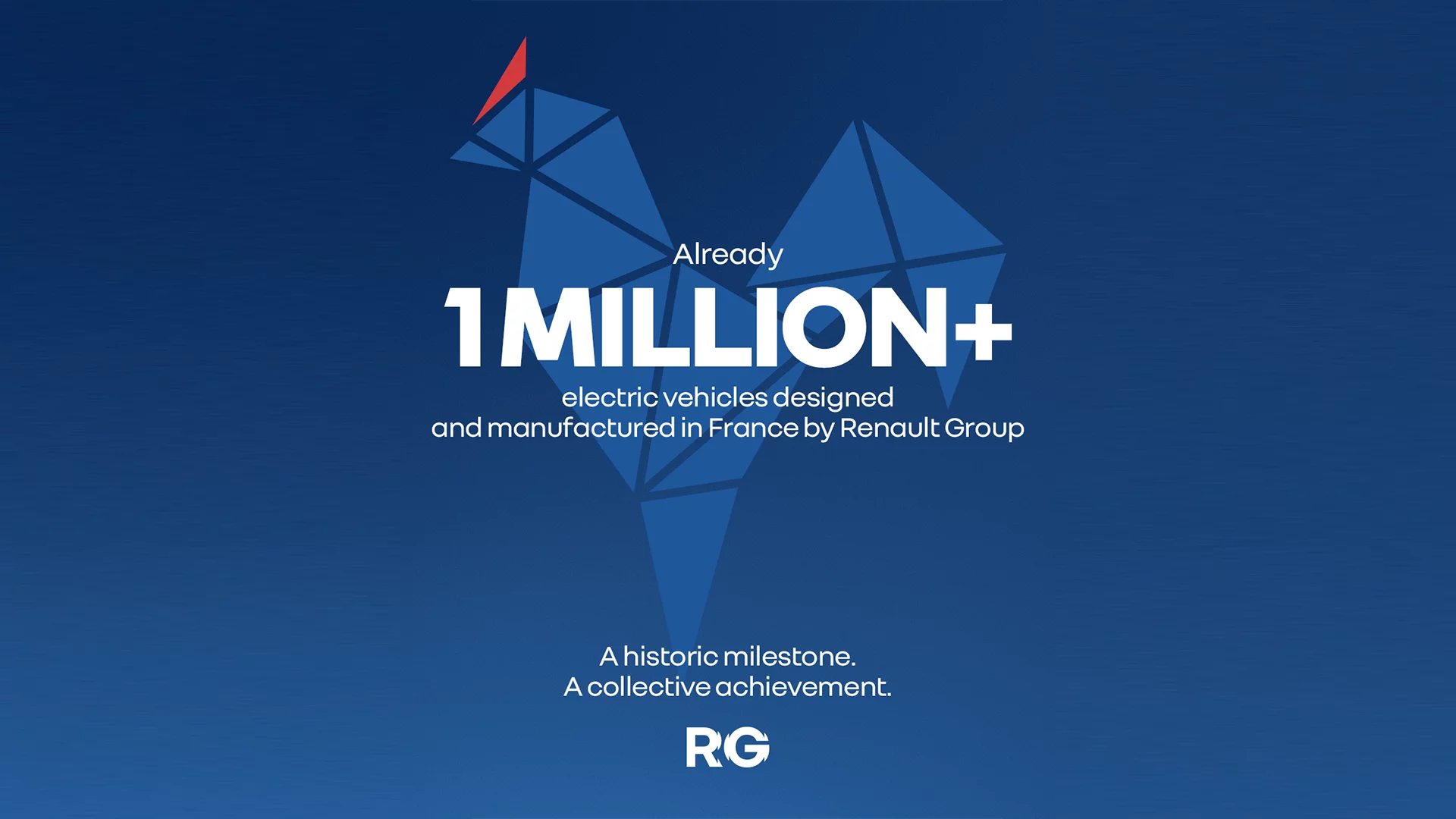 Renault Group reaches the Milestone of one million "Made in France" electric vehicles since 2010 