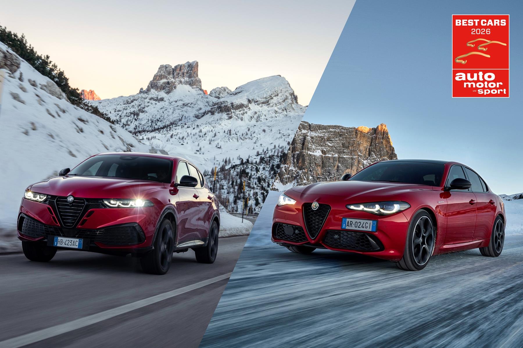 Alfa Romeo Giulia and Tonale voted “BEST CARS 2026” in Germany