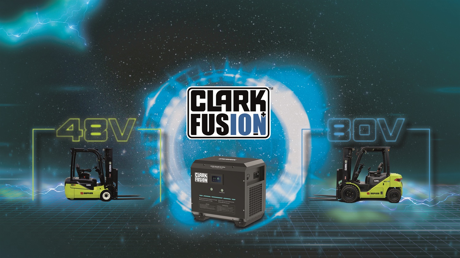 Clark presents new Fusion lithium-ion battery technology at LogiMAT 2026