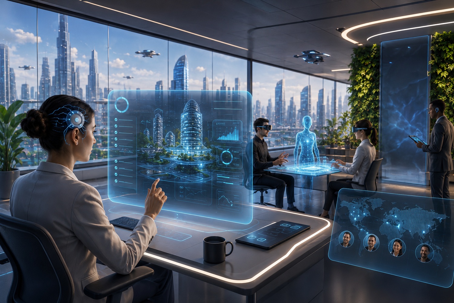 The Office of 2050: How Neural Implants, AI and VR will transform work