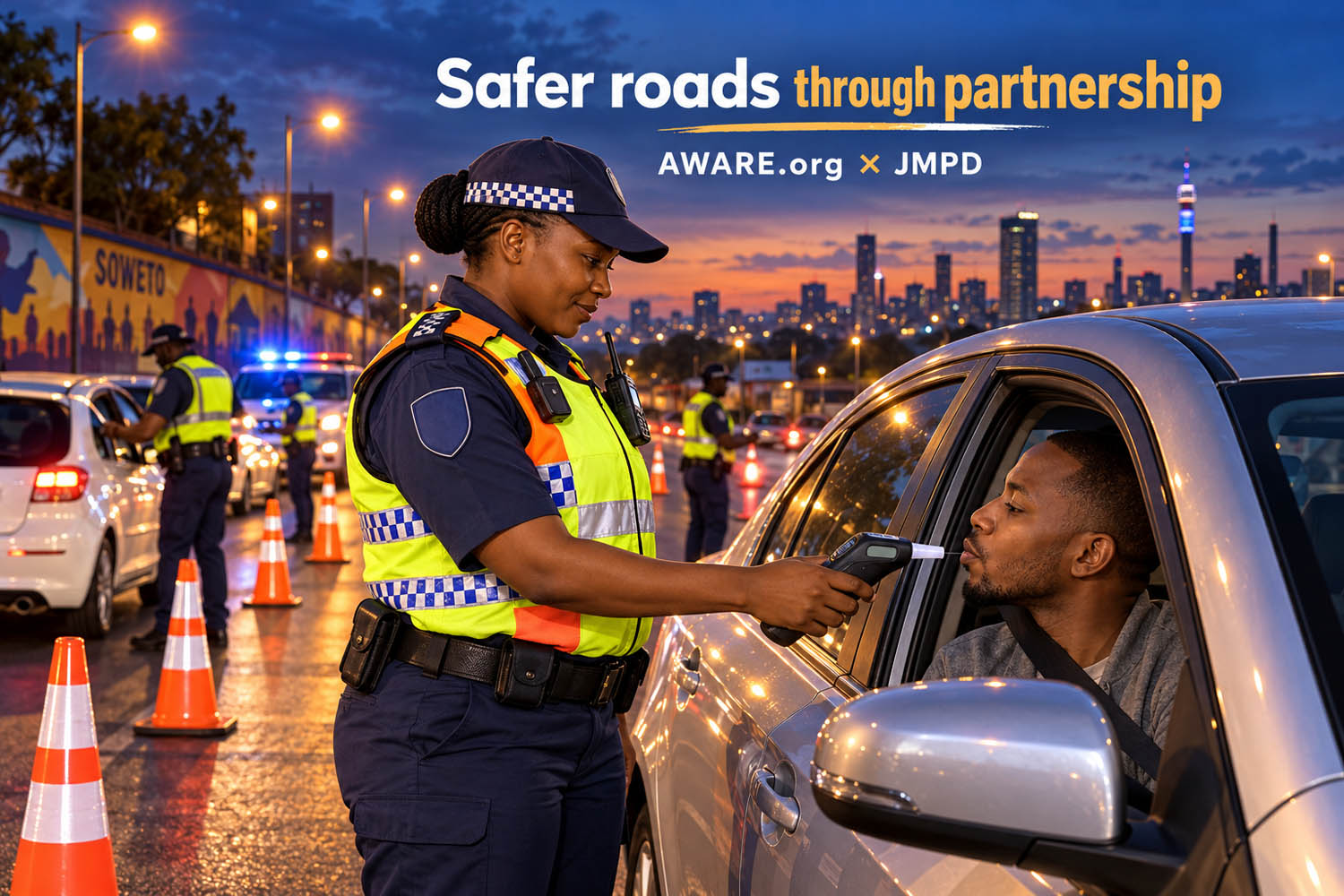 Aware.org and JMPD mark four years of partnership against drinking and driving