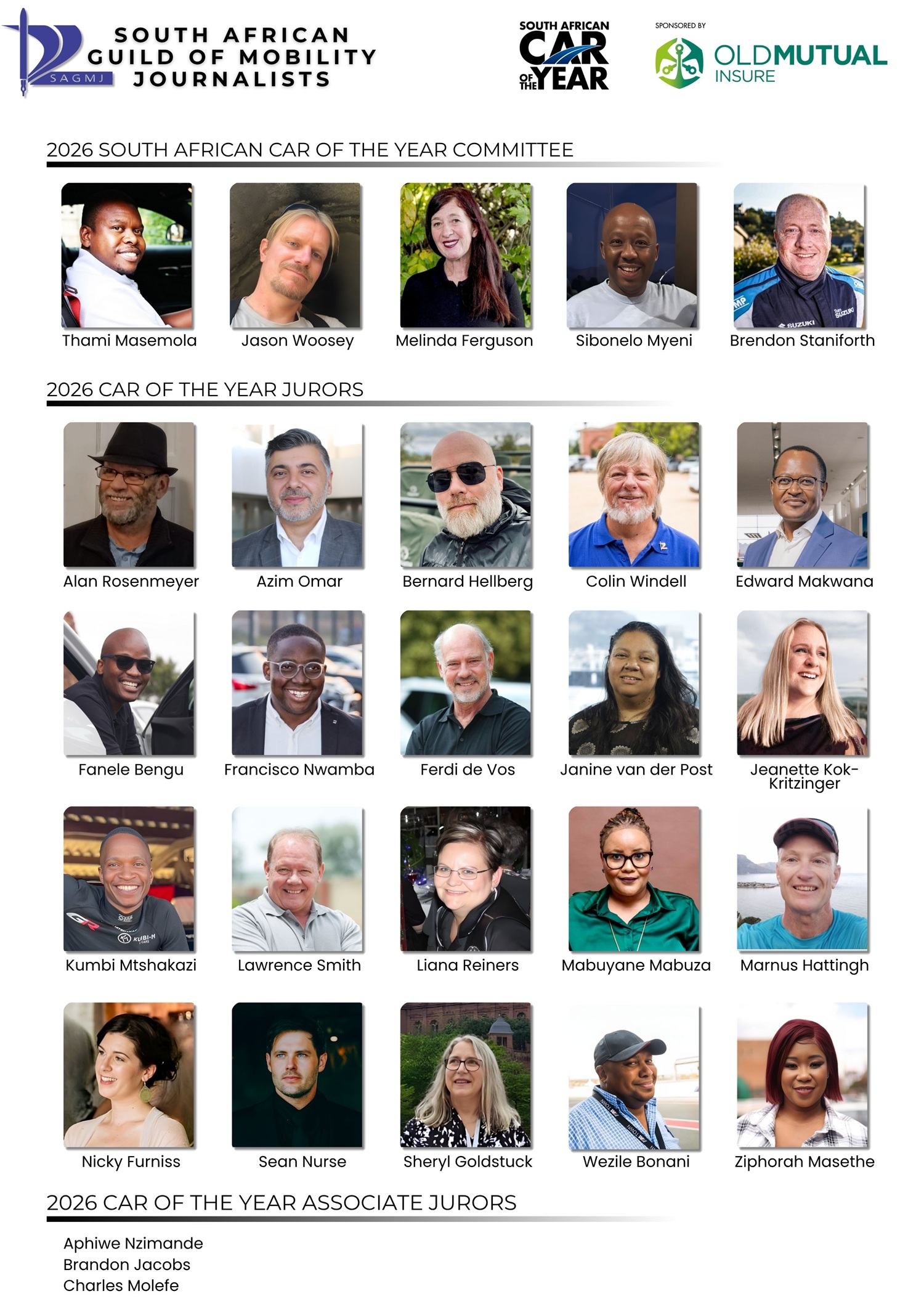 Collectively, our Jury boasts more than 500 years' experience.