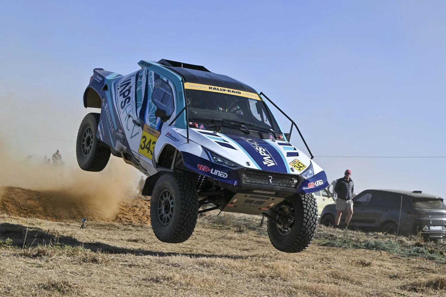 The VAPS HCV Rally-Raid Team, Abrie and Iaan Olivier, will aim to do their sponsors proud and a good result might see themmoving into the top three in the class championship.