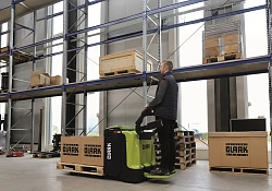Clark is launching a completely new range of electric low-lift pallet trucks featuring lithium-ion technology